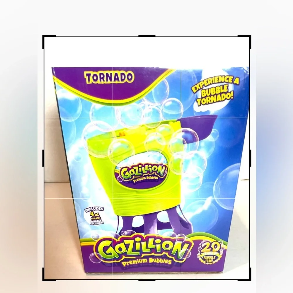 Gazillion Premium Bubble Machine Tornado Kids Outdoor Toy  NEW